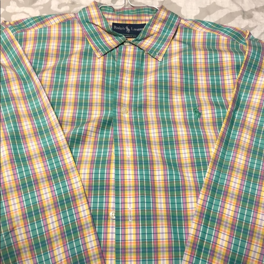 Multi color polo button-down